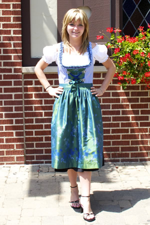 Blue dirndl