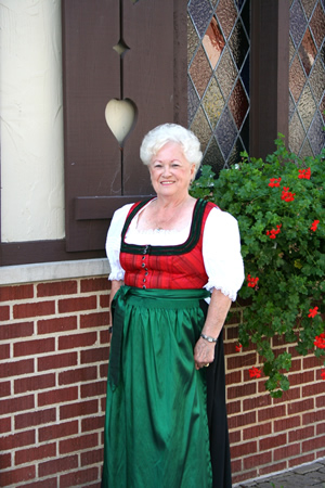 Black and orange dirndl